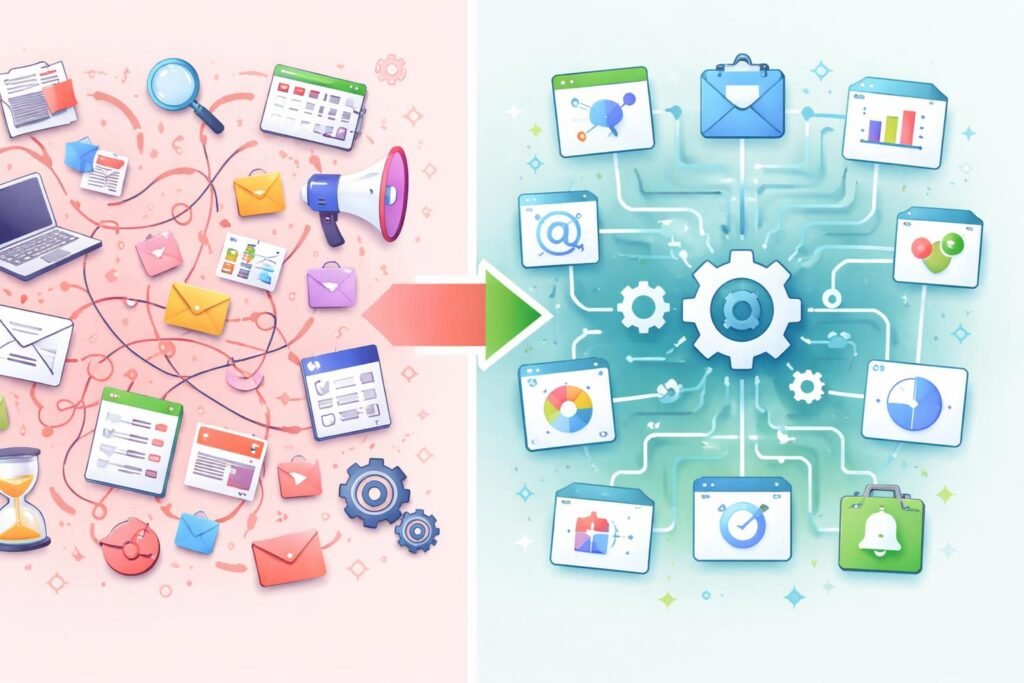 comparison between manual marketing and automated marketing systems