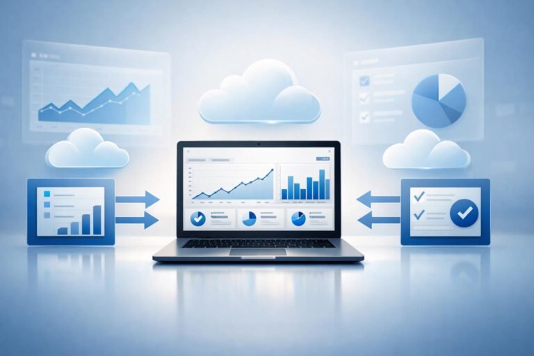 Choosing the right SaaS tools for business growth illustration