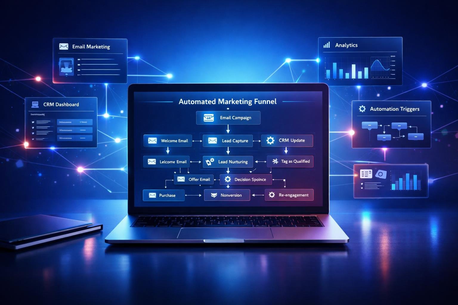 marketing automation workflow illustration for beginners